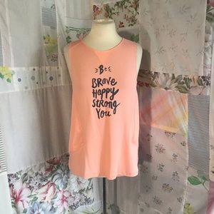 Be Brave Happy Strong You Work Out Tank Top